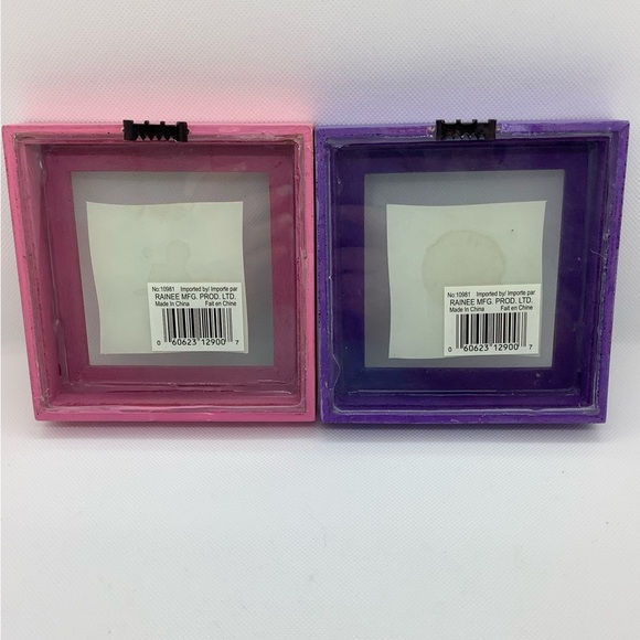 Girly Wall Decor 2 decorative shadow boxes 5x5 - Picture 2 of 4